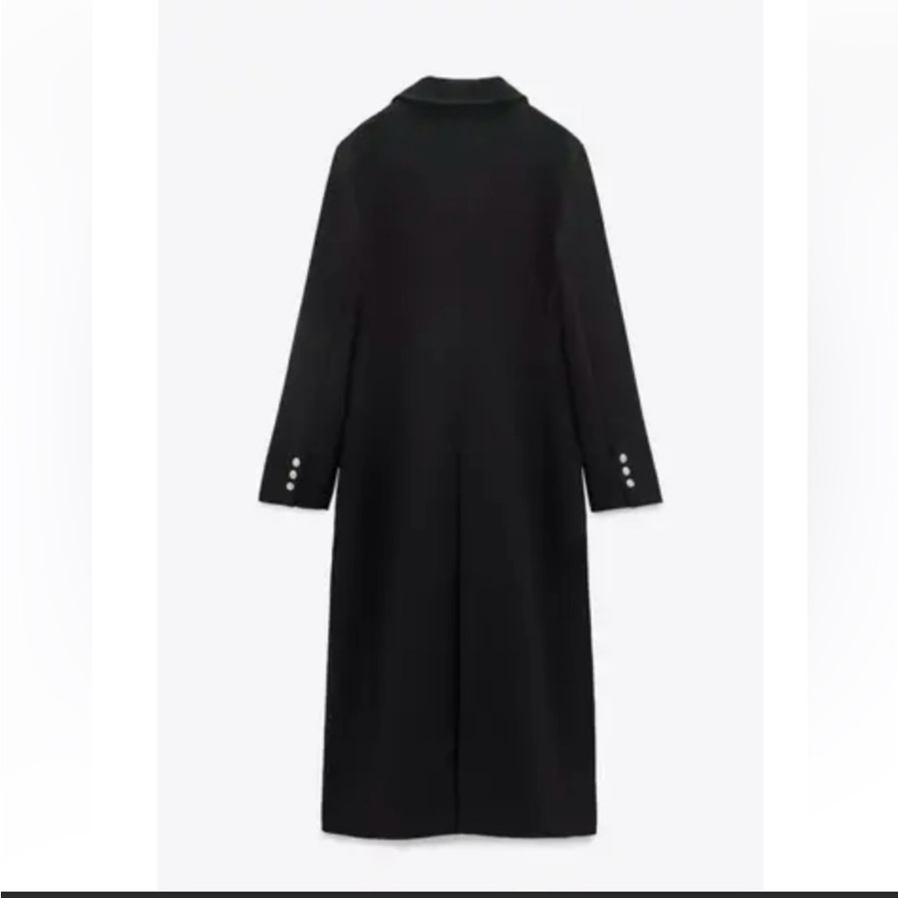 New Zara Manteco Classic long wool elegant coat - Picture 2 of 12